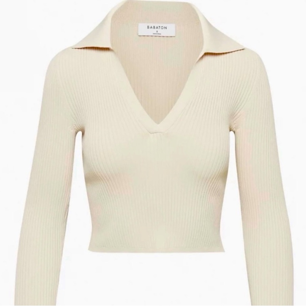 Babaton Sculpt Knit Polo Longsleeve